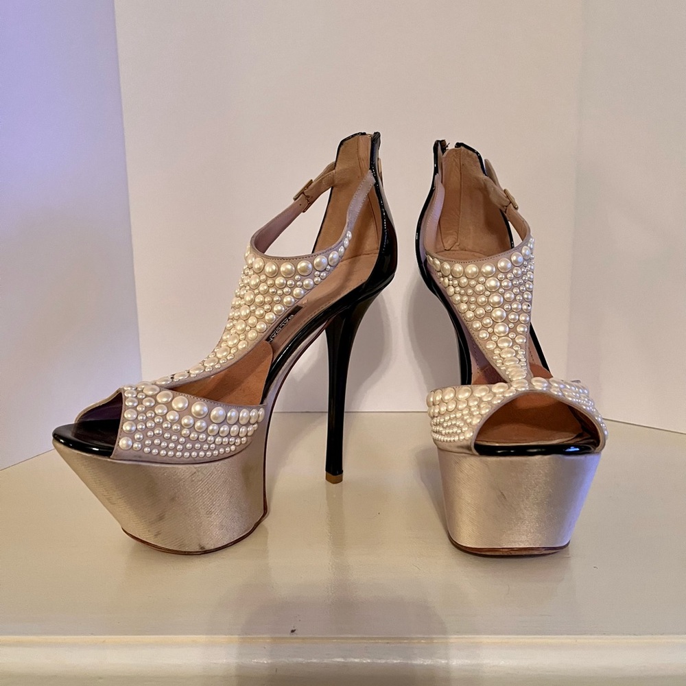 Baldan Bubble Stud Platform Stilettos Size 37 - image 3